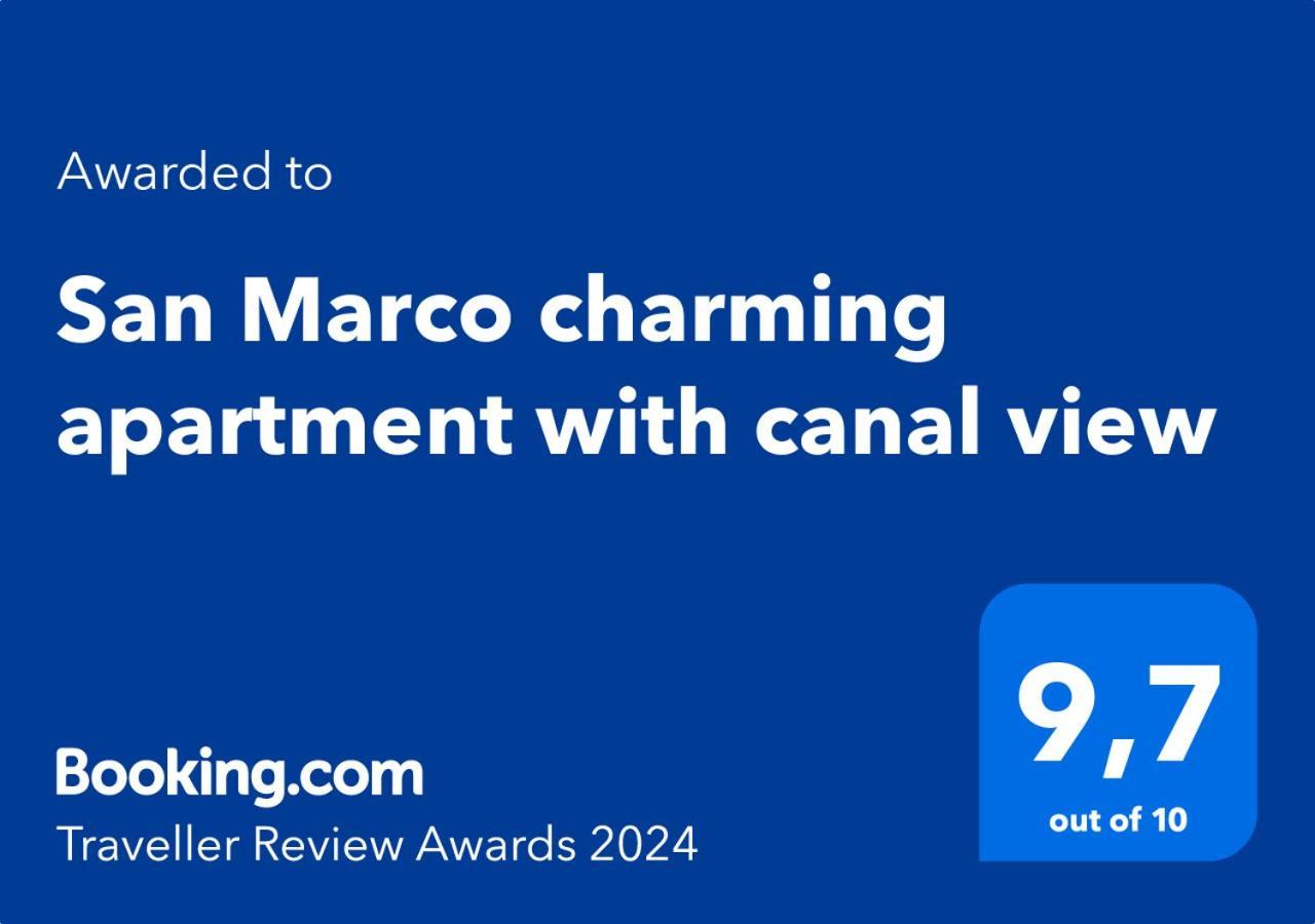 San Marco Charming Apartment With Canal View Benátky Exteriér fotografie